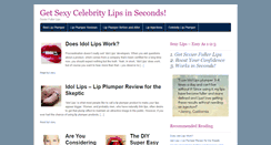 Desktop Screenshot of cushy-lips.com